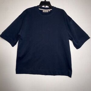 Amongst Others Mens Boxy Fit TShirt Mens Heavy Weight Casual Navy Blue Large NWT